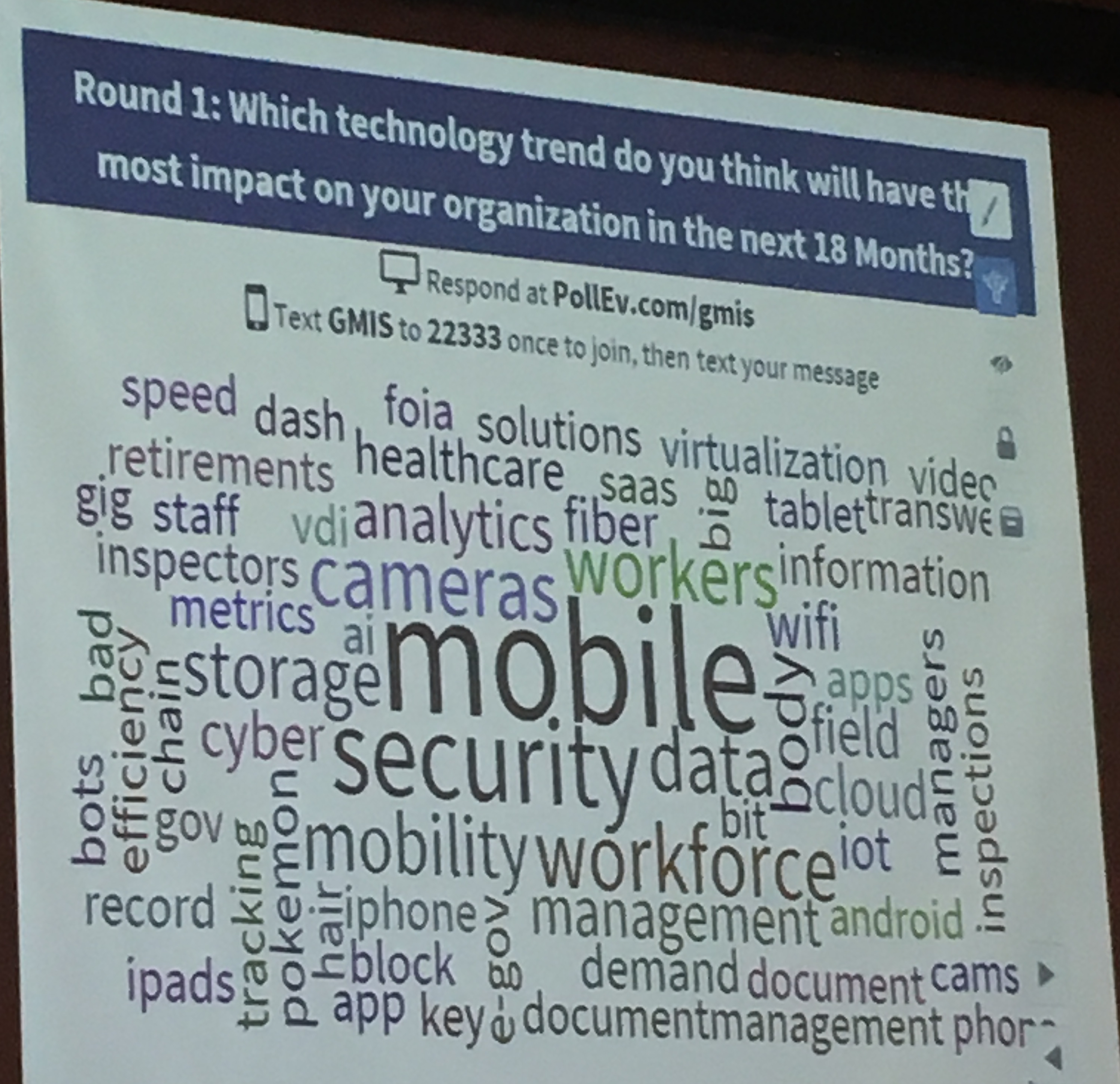 14 Oranges Blog Pollev.com GMIS Word cloud