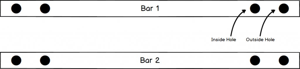 14 Oranges Graphic of Bars for standing desk frame