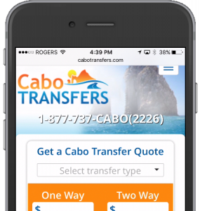 Cabo Transfers Mobile Web