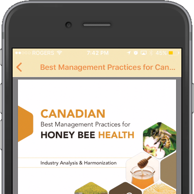 14 Oranges Info Grove App Canadian Honey Bee Best management Document Mobile App
