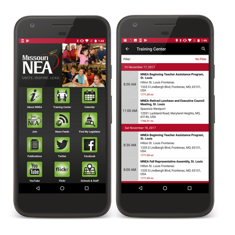 14 Oranges Info Grove App Association Missouri NEA Features and Training Calendar