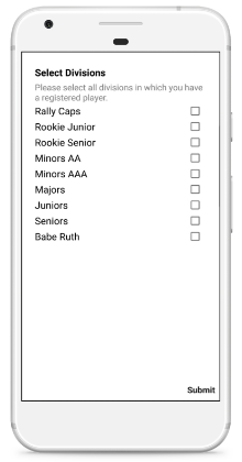Info Grove App Mount Seymour Little League Association Division Directory