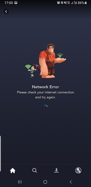 14 Oranges Disney+ Network Error Page