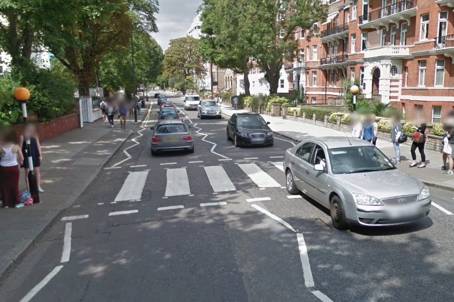 14 Oranges Street View of Abbey Road Crosswalk 