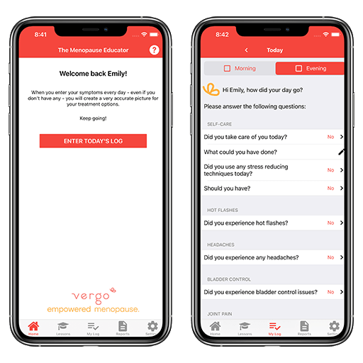 14 Oranges Mobile App for Menopause Educator with Form