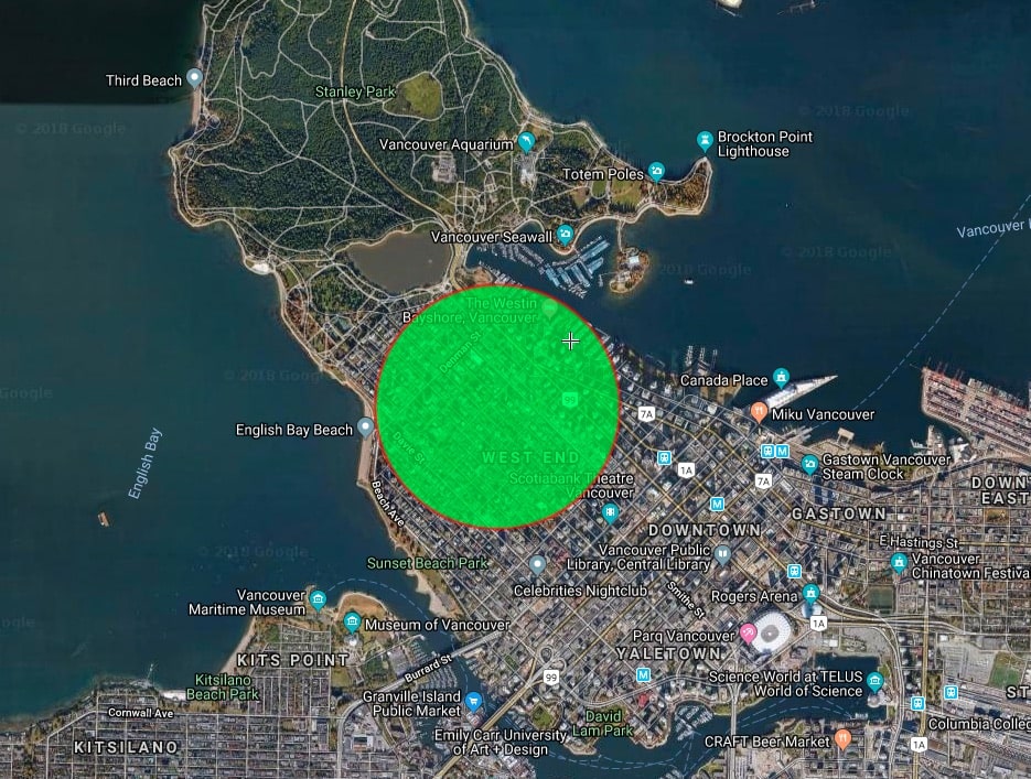14 Oranges Info Grove App Map IMage Vancouver Island GeoFence