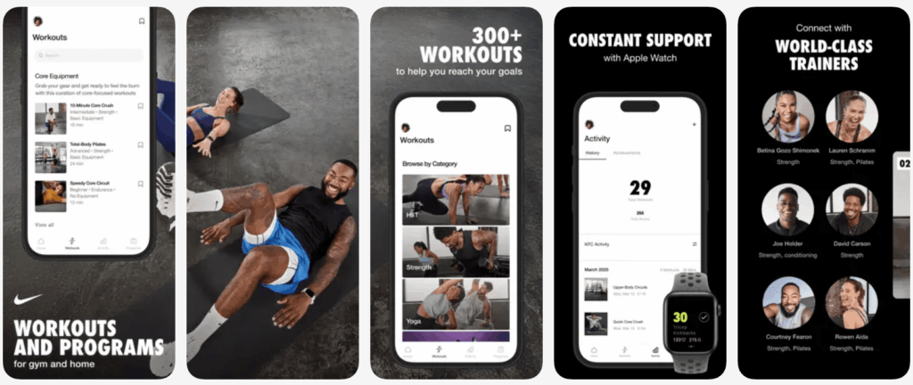 Amandy’s favourite app is the Nike Training Club App.