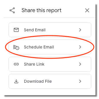 Google Analytics Share Dialog